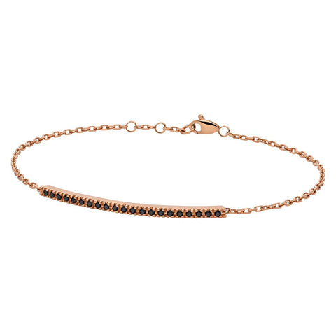 Bracciale oro rosa e diamanti linea Backspin di Paddle gioielli