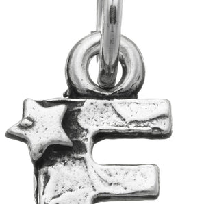 Charm Giovanni Raspini lettera F con stelle