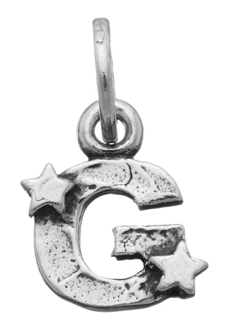 Charm Giovanni Raspini lettera G con stelle