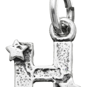 Charm "H" con stelle
