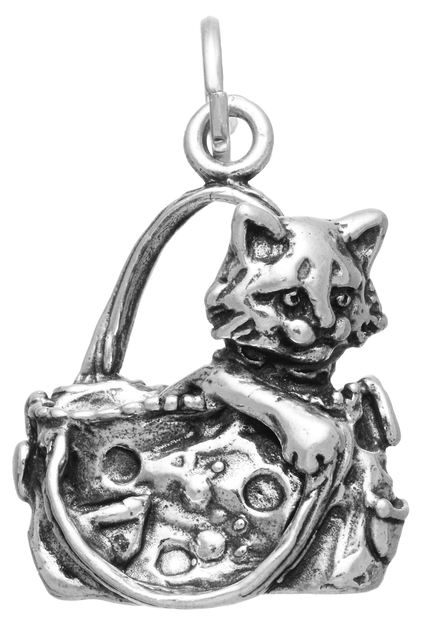 Charm Giovanni Raspini gatto in borsa