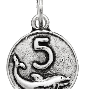 Charm moneta 5 lire