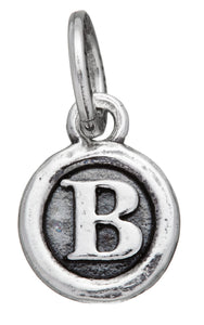 Charm lettera bottone ''B''