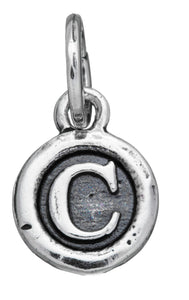 Charm lettera bottone  ''C''