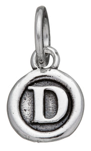 Charm lettera bottone ''D''