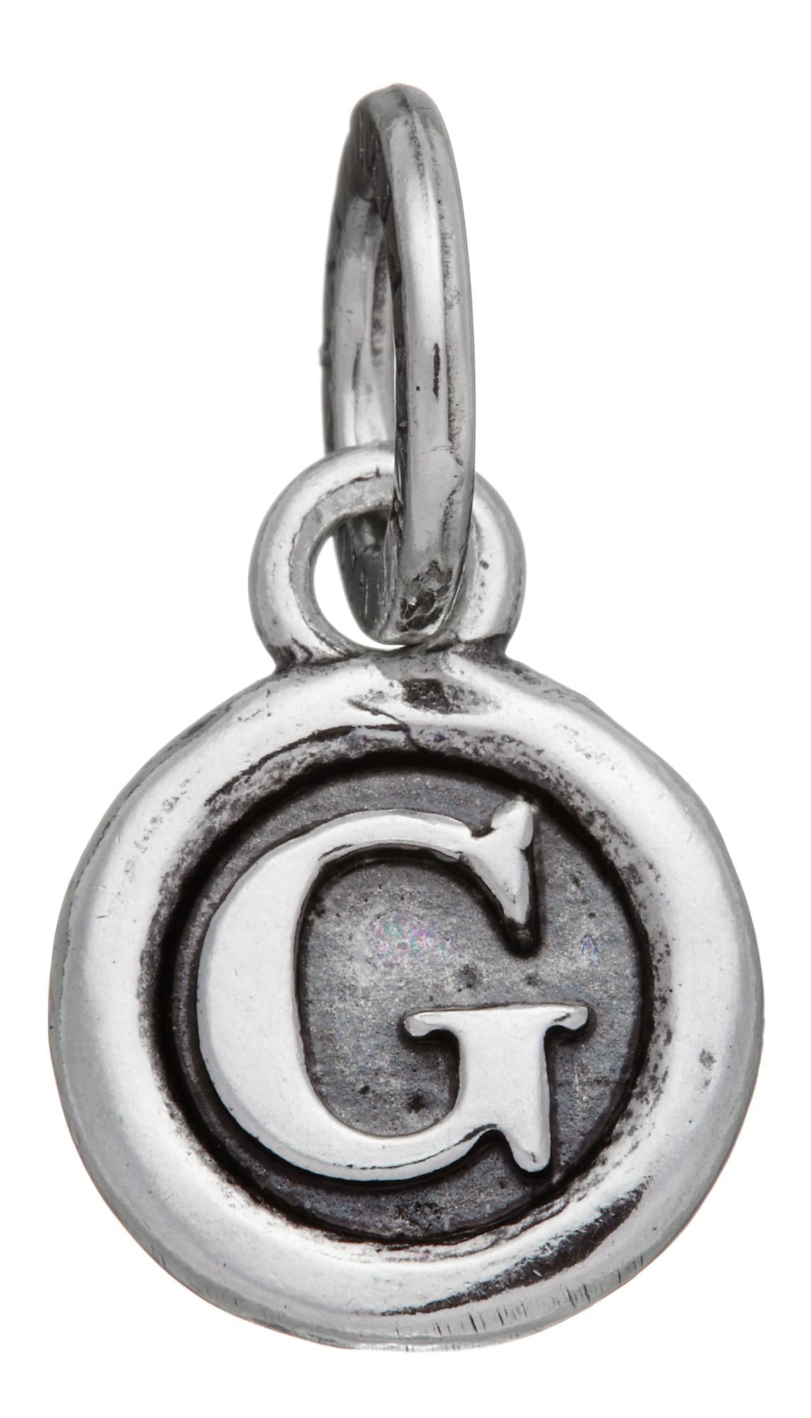 Charm lettera bottone  ''G''