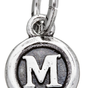 Charm lettera bottone  ''M''