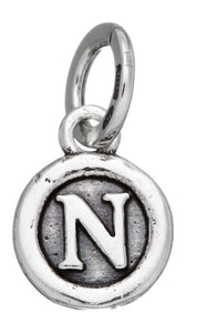 Charm lettera bottone ''N''