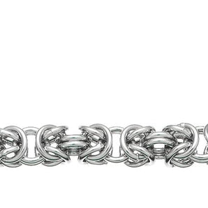 Bracciale maglia bizantina piccola