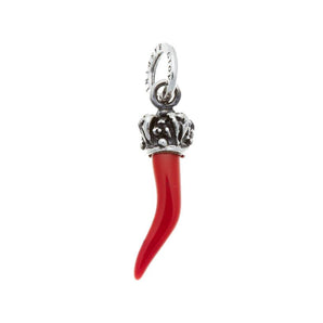Charm Giovanni Raspini corno rosso corona