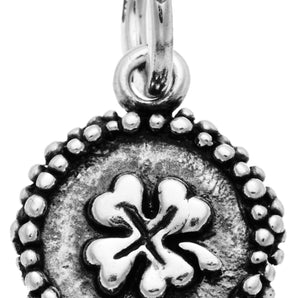 Charm quadrifoglio perlage