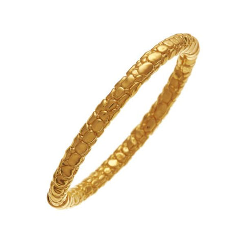 Bangle crocodile piccolo dorato