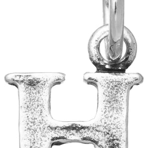 Mini charm lettera logo H
