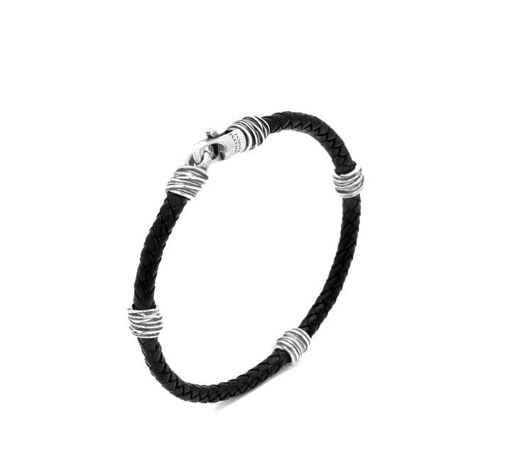 Bracciale Raspini cuoio fili