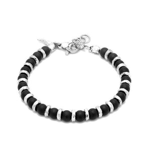 Bracciale Raspini in argento da uomo Tango grafite