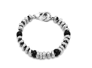 Bracciale Raspini in argento con dead neri