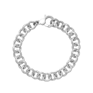 Bracciale Raspini maglia martellata in argento