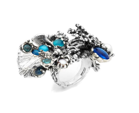 Anello Giovanni Raspini pacific blue reef