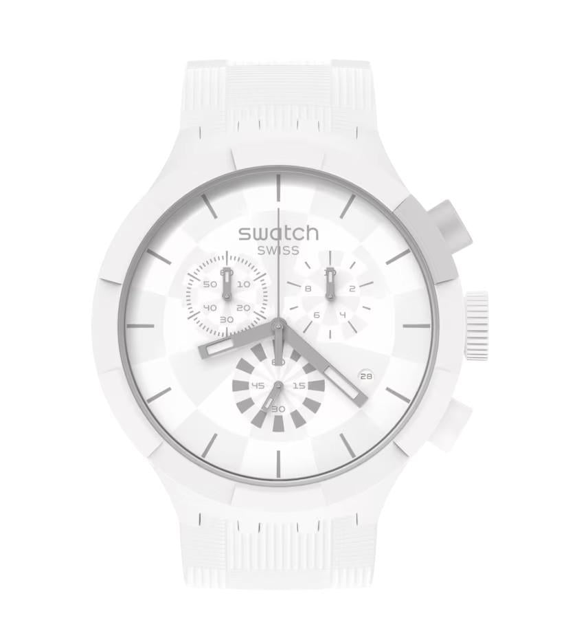 Orologio Swatch chequered white