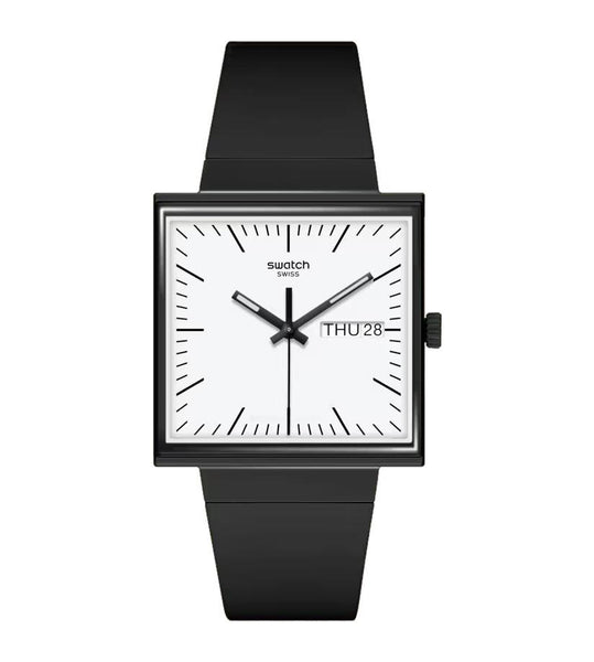 Orologio Swatch quadrato what if black