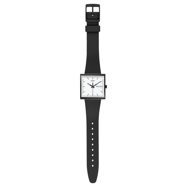 Orologio Swatch quadrato what if black