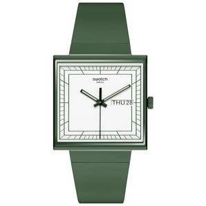 Orologio Swatch quadrato what if green