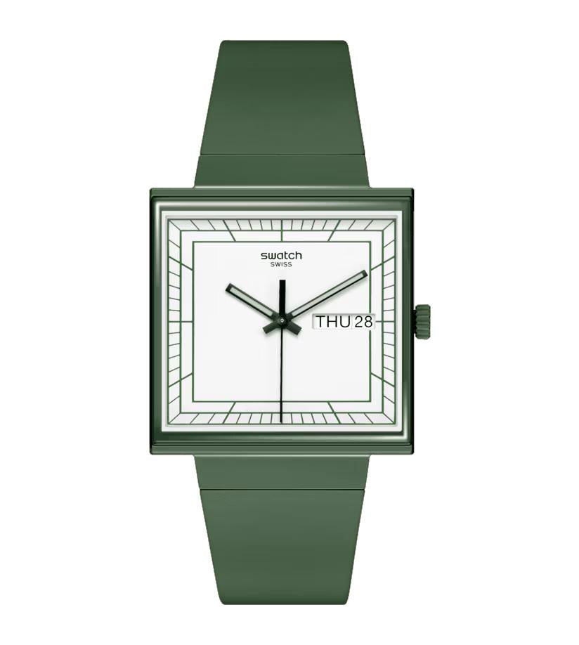 Orologio Swatch quadrato what if green