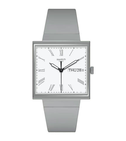 Orologio Swatch quadrato what if gray