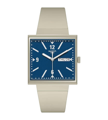 Orologio Swatch quadrato what if beige