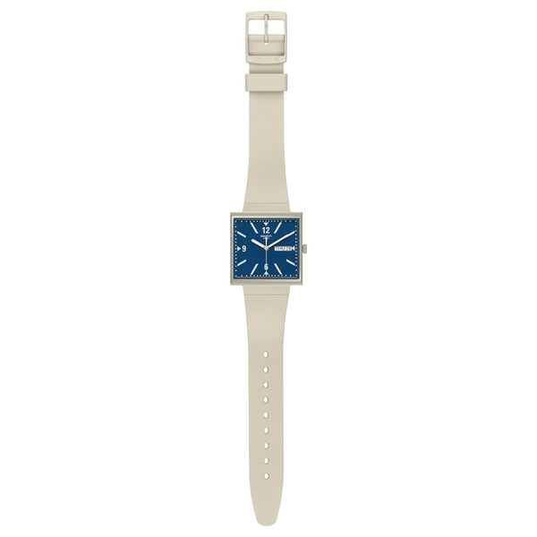 Orologio Swatch quadrato what if beige