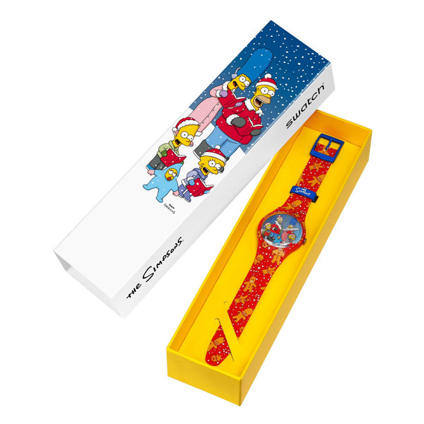 Orologio Swatch Wondrous winter wonderland - The Simpsons Collection