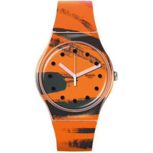 Orologio Swatch Barns Graham's orange and red on pink